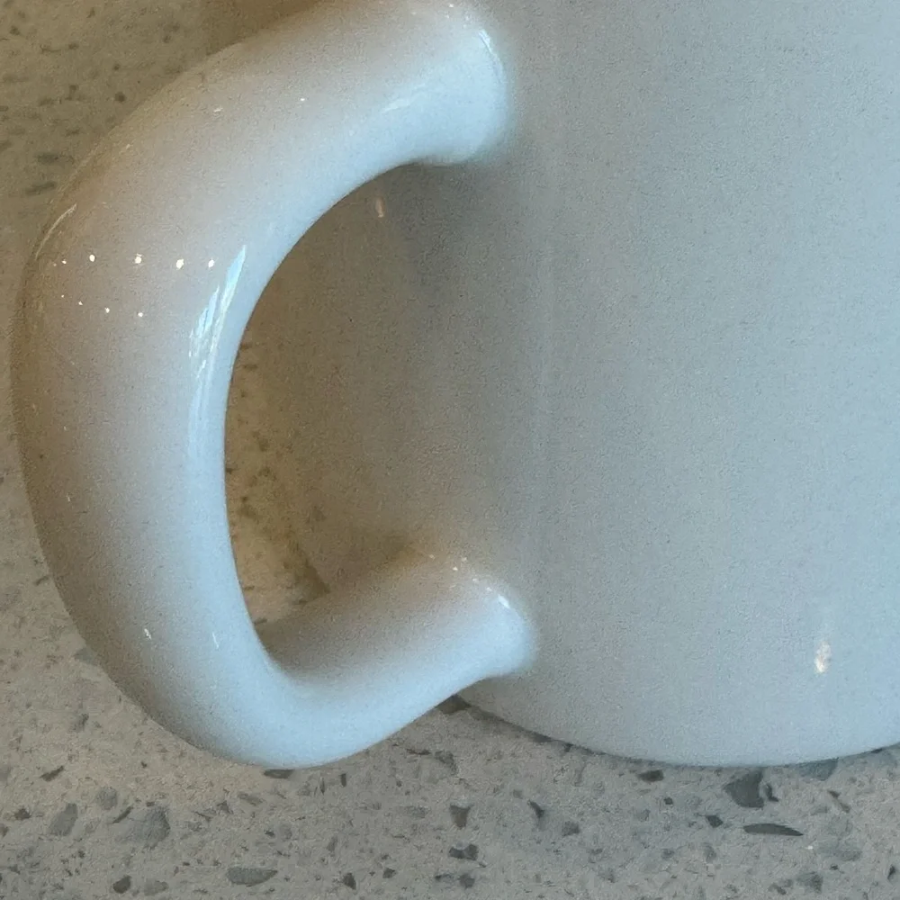 Pottery Barn White Mug with Black Letter B